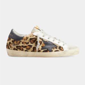 Golden goose leopard sneakers sz 40